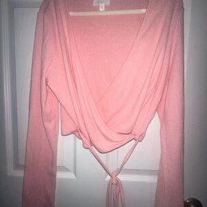 Pink Wrap Top